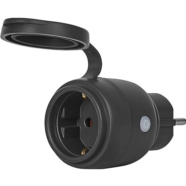LEDVANCE SMART+ ZigBee Outdoor Plug, kompakt utomhuskontakt med energiförbrukningskontroll, gör konventionella enheter smarta, styrs via Alexa, Google Home och andra Zigbee-gateways, 1-pack