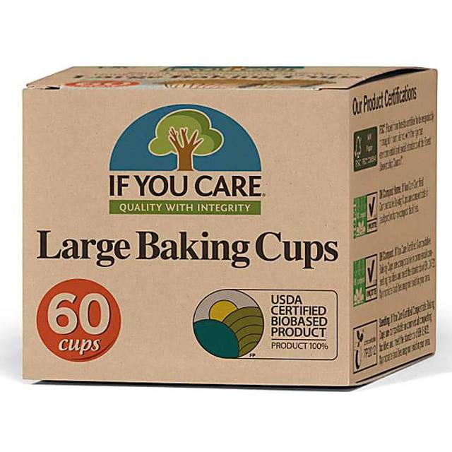 If You Care Baking Cups Unbleached Chlorine-Free - 60 Cups - Large