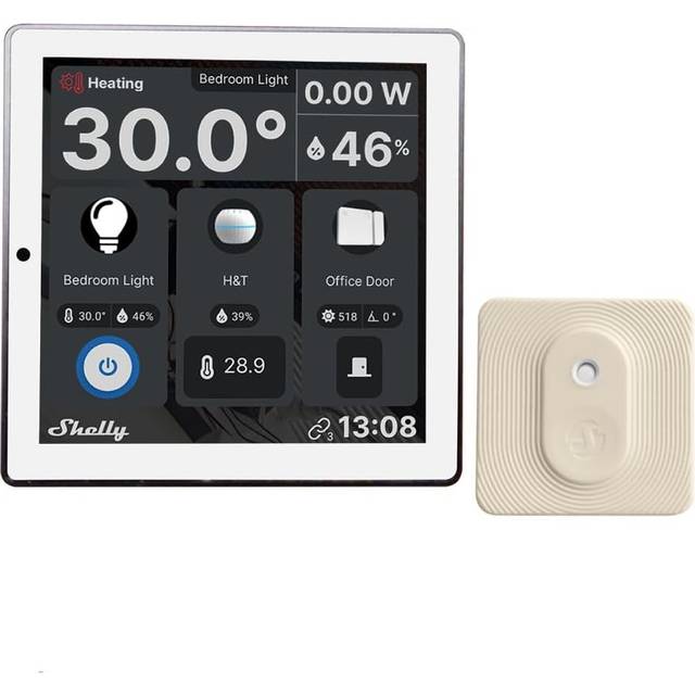 Set Shelly Wall Display Control Panel (white) BLU H&T Ivory