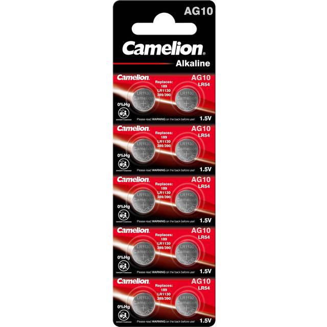 Camelion Knappcell Batterier AG10 / SR54 / LR54 - 10 pack