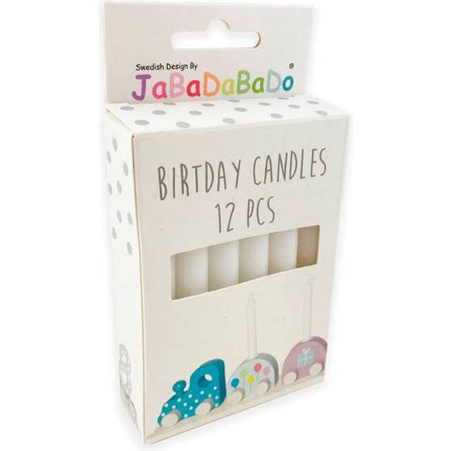 JaBaDaBaDo Ljus till Födelsedagståg 12-pack