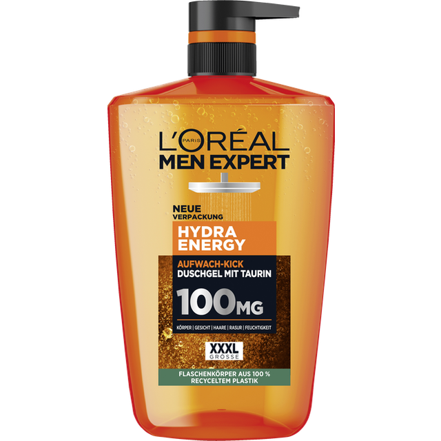 L'Oréal Men Expert Herr Hydra Energy Duschgel, 1 l