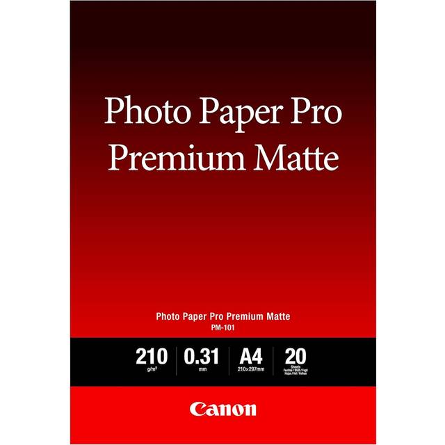 Canon Pm101 Premium Matte Photo Paper A4 20 Sheets- you get 13
