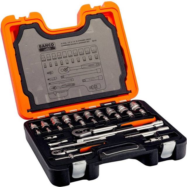 Bahco S410 41 Piece Socket and Spanner Set Combination