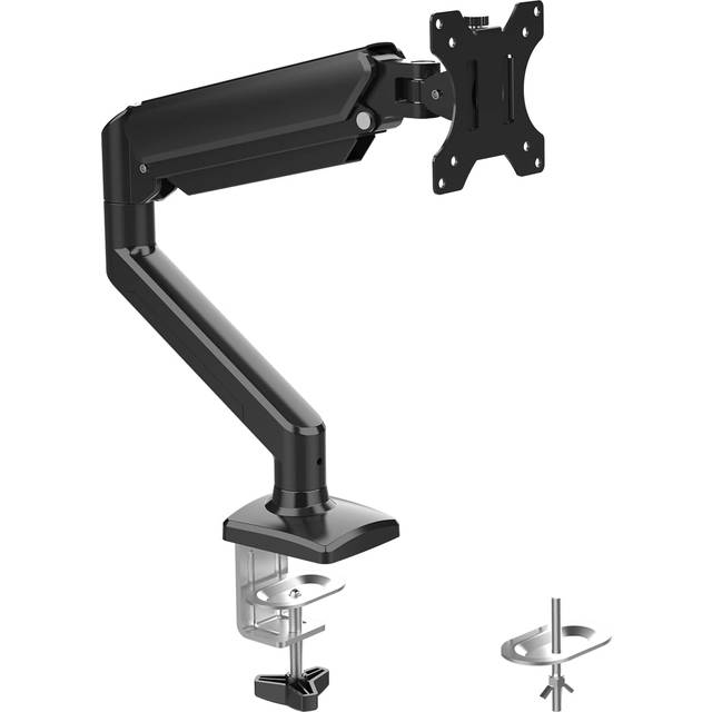 "GB2003-1 Single Monitor Arm Desk Mount for 13"" to 32"" Screen, Gas Spring Single Monitor Stand, Weight 2-9KG, Height Adjustable VESA 75 & 100mm"