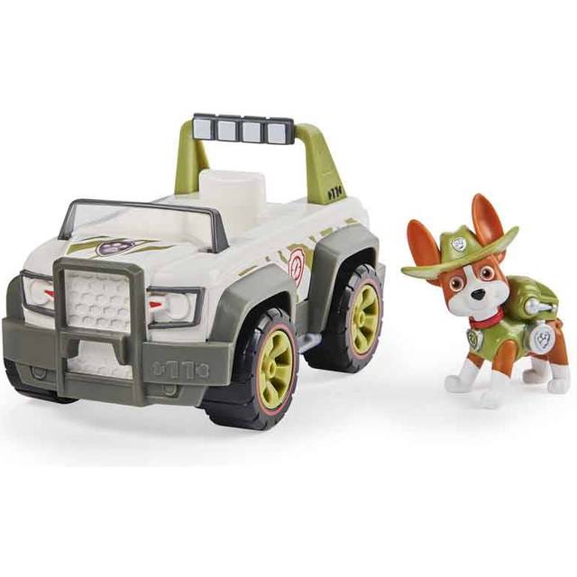 Paw Patrol, Jungle Cruiser med tracker-figur (Sustainable Basic Vehicle/Basis fordon), leksaker för barn från 3 år