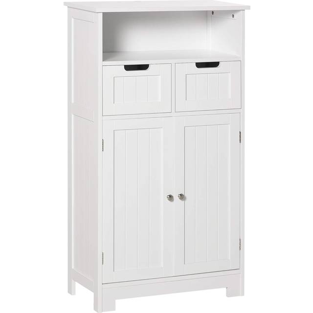 Kleankin Bathroom Storage Cabinet w/ Adjustable Shelf, White