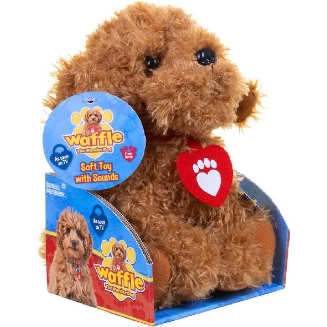 Waffle The Wonderdog Soft Toy With Sounds - One Colour