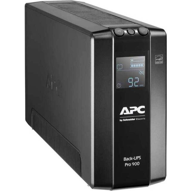 APC by Schneider Electric Back UPS Pro - BR900MI - UPS 900VA (6 IEC uttag, LCD-gränssnitt, 1 GB datalinskydd)