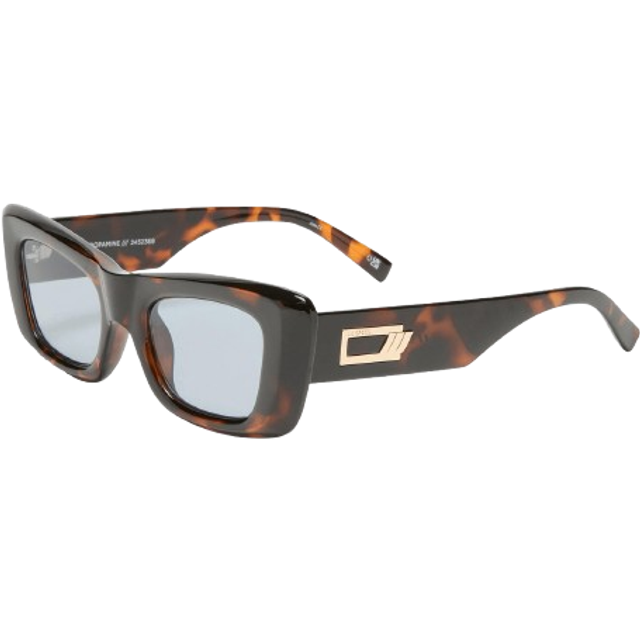 Le Specs Dopamine Acetate Rectangular-Frame Sunglasses - Brown