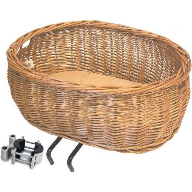 Basil Pluto Wicker Front Dog Basket EDO Bracket Mounting To Head Tube
