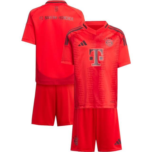 adidas Bayern Mini Kit 24/25 Home Full Kit -red, Red, Size 18-24 Months - 18-24 MONTHS