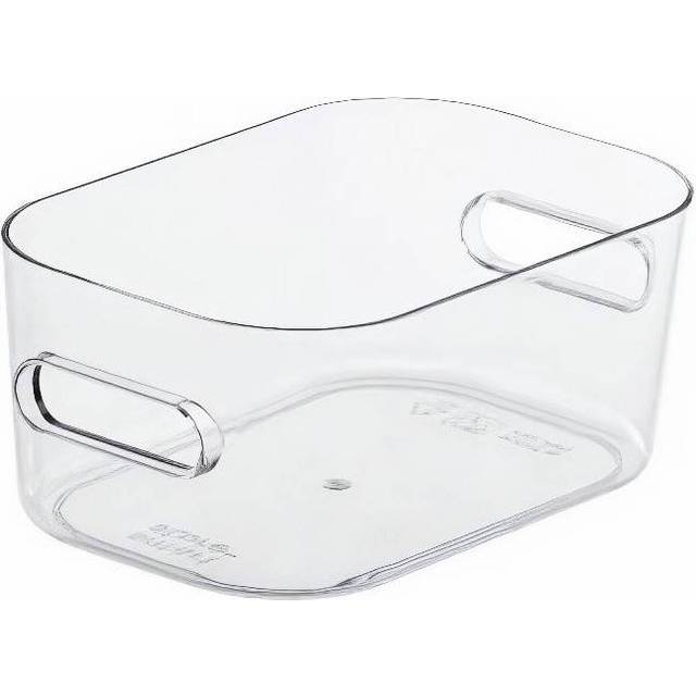 Smartstore Compact Transparent Plastic Stackable Storage Crate (H)6Cm (W)9.5Cm (D)14.5Cm - One Size