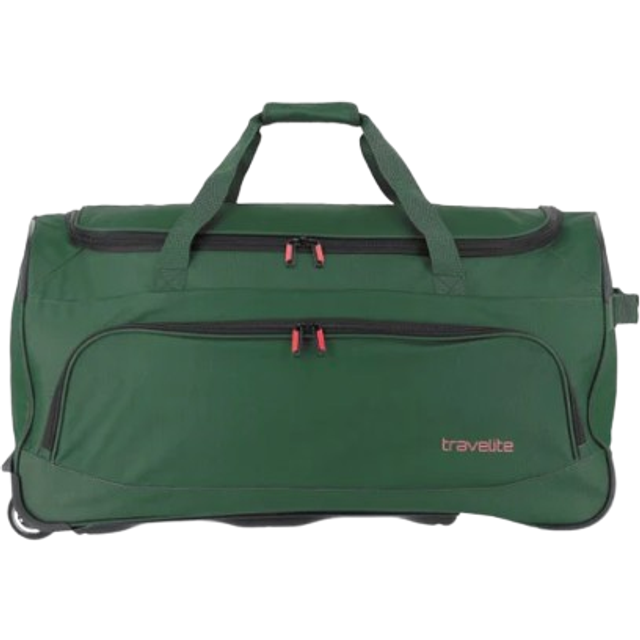 Travelite Basics Fresh resväska med hjul, 71 cm, Mörkgrön, 71 cm, resväska med hjul