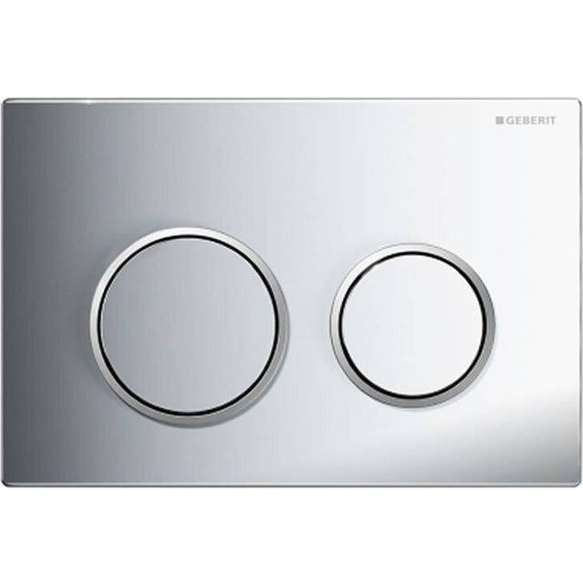 Geberit omega20 dual flush plate button bright chrome (matt rings) 115.085.kh.1