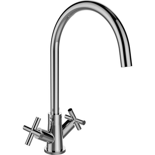 Tangerine Double Handle Instant Hot and Cold Dispenser - Chrome (20cm)