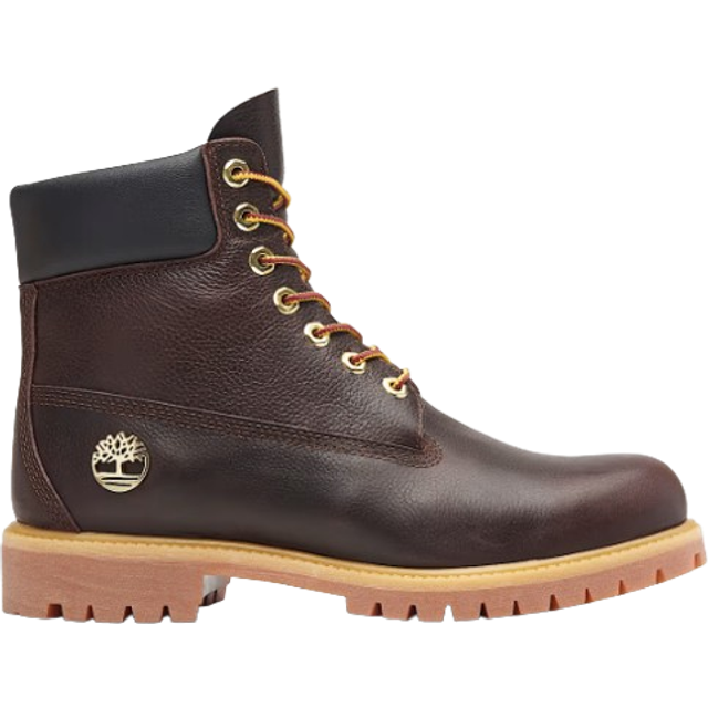 Timberland – Mörkbruna boots i läder, 6 tum
