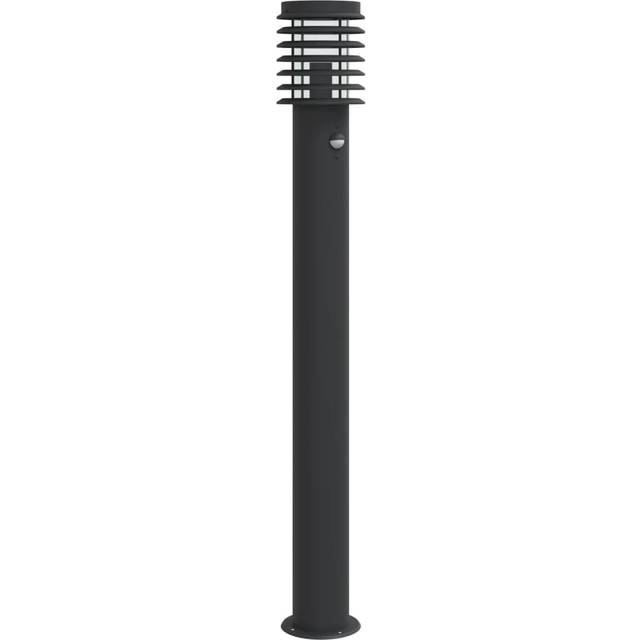 vidaXL Outdoor Floor Lamp with Sensor Black 110cm Stainless Steel