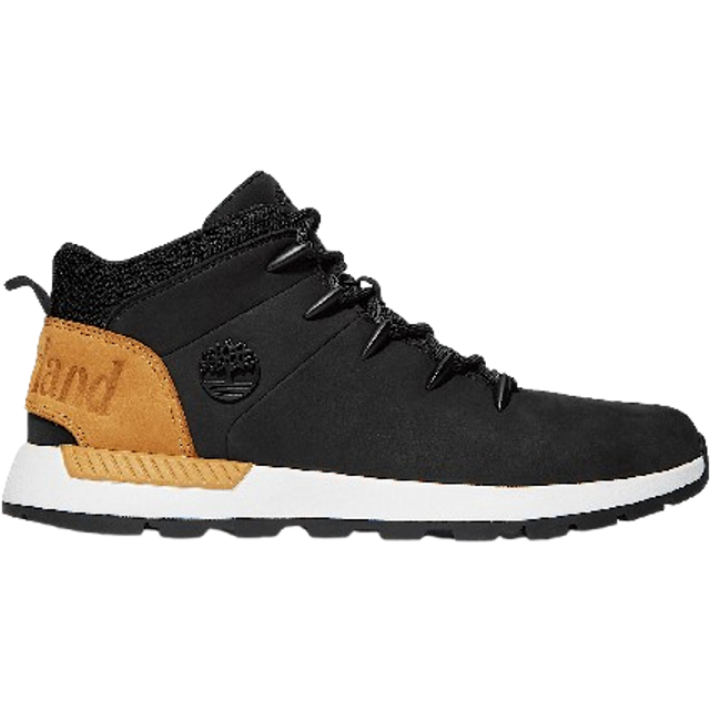 Timberland Men's Sprint Trekker Mid Chukka Boots | Black Leather Ankle Boots - UK 8.5