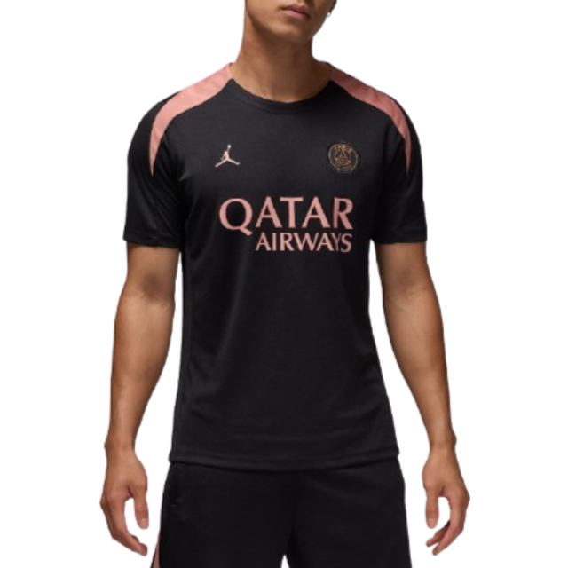 Nike Paris Saint-Germain Strike Third Men's Jordan Dri-FIT Football Knit Short-Sleeve Top - Black - Polyester - L