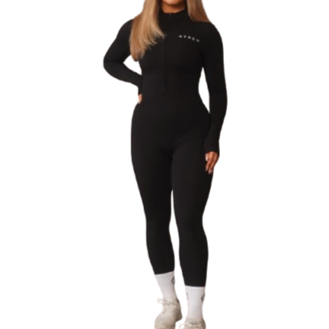 Define Long Sleeve Jumpsuit, Black / XS (XS)