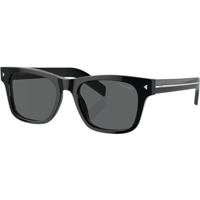 Prada Man PR A17S  16K731 Sunglasses Acetate Black Grey Squared Normal
