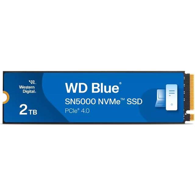 WD Blue SN5000 2TB SSD NVME M.2 2280 PCIe Gen4 Solid State Drive