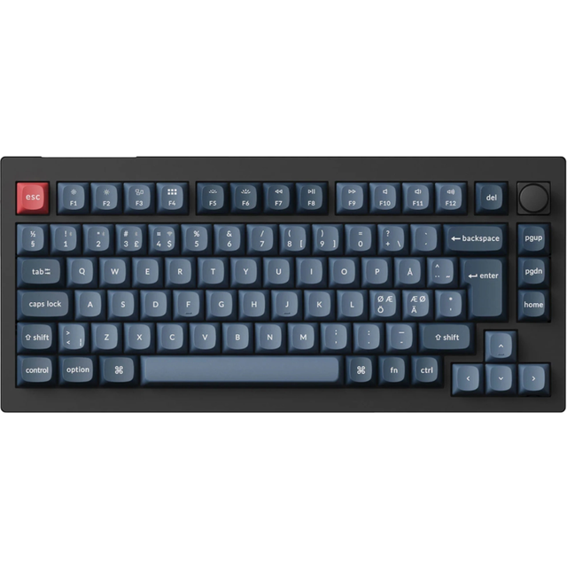 Keychron V1 Max 75% QMK RGB Hotswap Trådlöst Tangentbord [Gateron Jupiter Brown