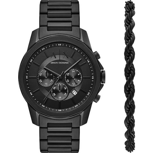 Armani Exchange Uhren-Set AX7163SET - schwarz