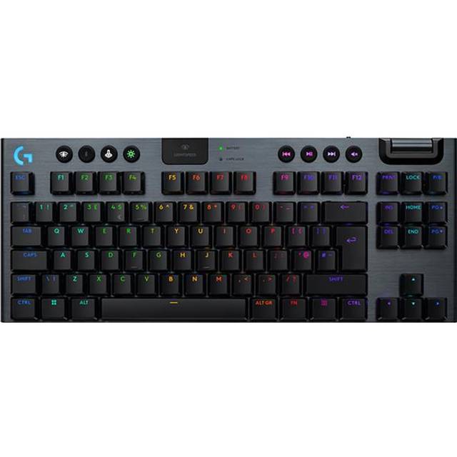 Logitech G915 X TKL trådlöst RGB-speltangentbord in Svart, UK English (Qwerty)