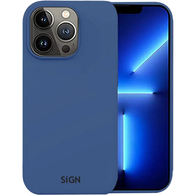 SiGN iPhone 15 Pro Max Mobilskal Liquid Silikon - BlÃ¥