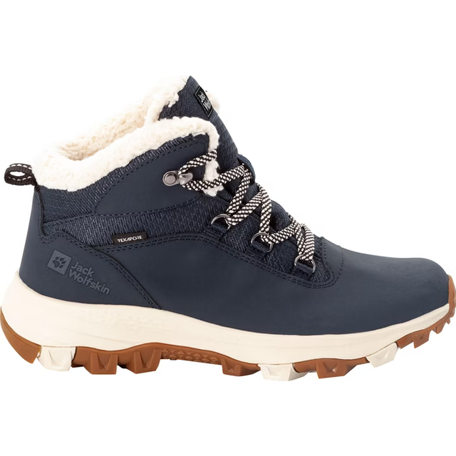 Jack Wolfskin Women’s waterproof winter shoes Everquest Texapore Mid Women 43 dark blue / off-white Dark Blue / Off-White