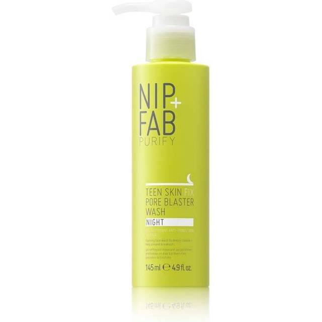 Nip + Fab Teen Skin Fix Pore Blaster | Ansikte Rengöring Gel För Natten | Salicylsyra | Wasabi Extrakt | Tea Tree | Behandling Av Anti-Akne | Renade Porer | 145 Ml