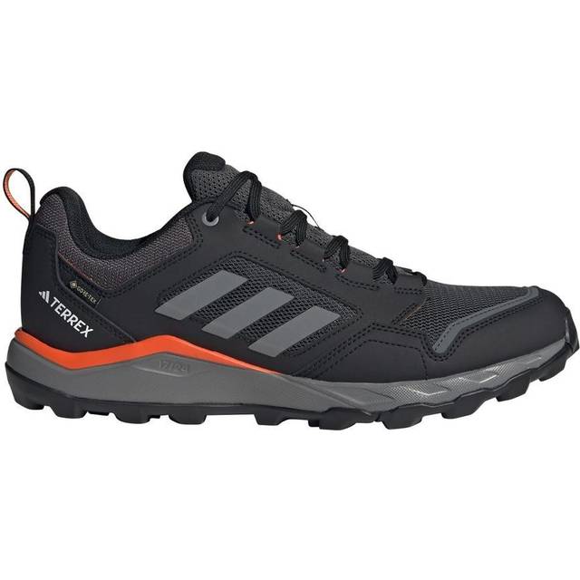 adidas För Män Terrex Tracerocker 2 GORE-TEX Trail Running Shoes, Grey Six/Grey Four/Semi Impact Orange, 42 EU