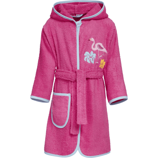 Playshoes Unisex barn frottébadrock morgonrock, flamingo, 98-104