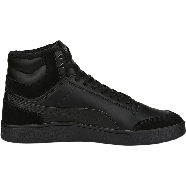 Shuffle Mid Fur sneakers, Puma Black-Puma Black-Steel Gray, Unisex, 12