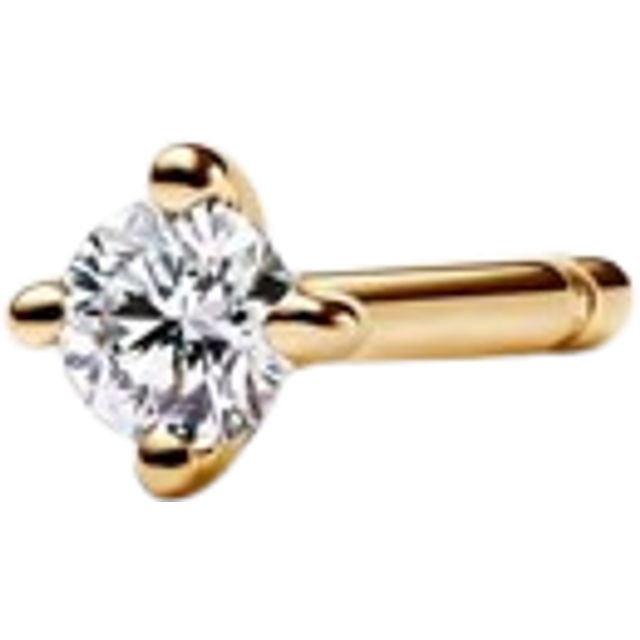 Pandora Era 14k Gold Lab-grown Diamond Single Stud Earring - 14k gold / Lab-grown diamond - Clear - one size