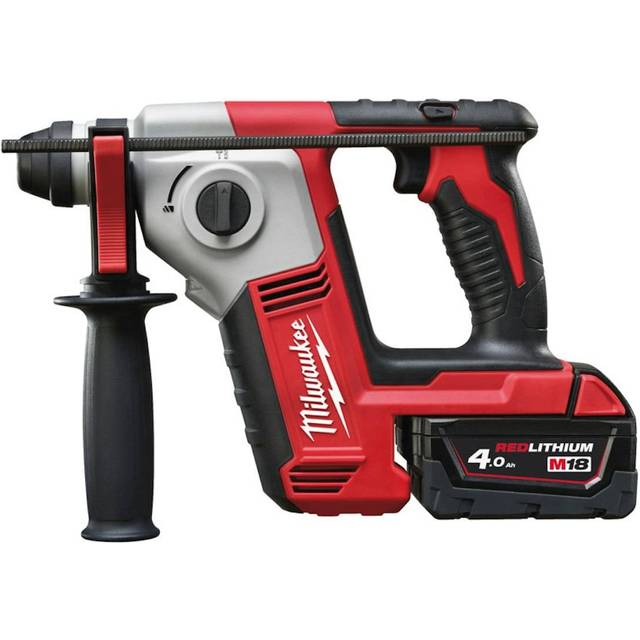 M18BH-402C 18V Compact 2-mode sds Plus Rotary Hammer Kit 4933443334 - 2x 4Ah Batteries, M12-18C Charger & Kitbox - Milwaukee
