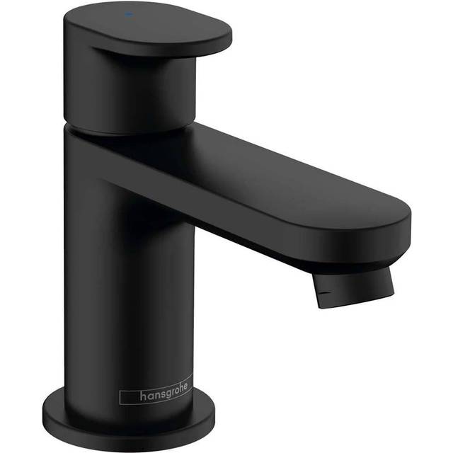 Hansgrohe Vernis Blend Matt Black Cold Water Pillar Tap 70 Without Was