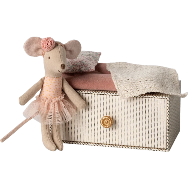 Maileg Dance Mouse in Daybed, Little Miss Mouse