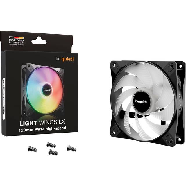 be quiet! Light Wings LX 120mm ARGB Black PWM Fan