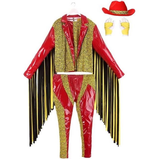 Plus Size Macho Man Randy Savage Costume - Black&#47;Red&#47;Yellow (2X)
