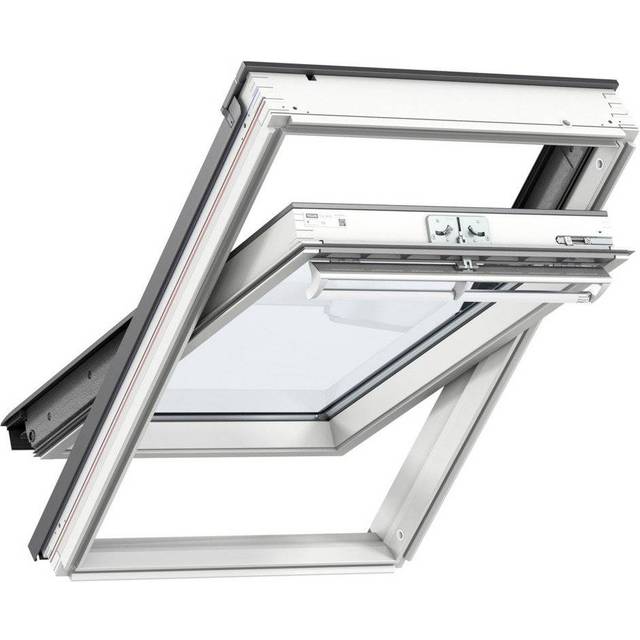 VELUX GGL MK04 2070 White Painted Centre Pivot Roof Window - 780 x 980mm