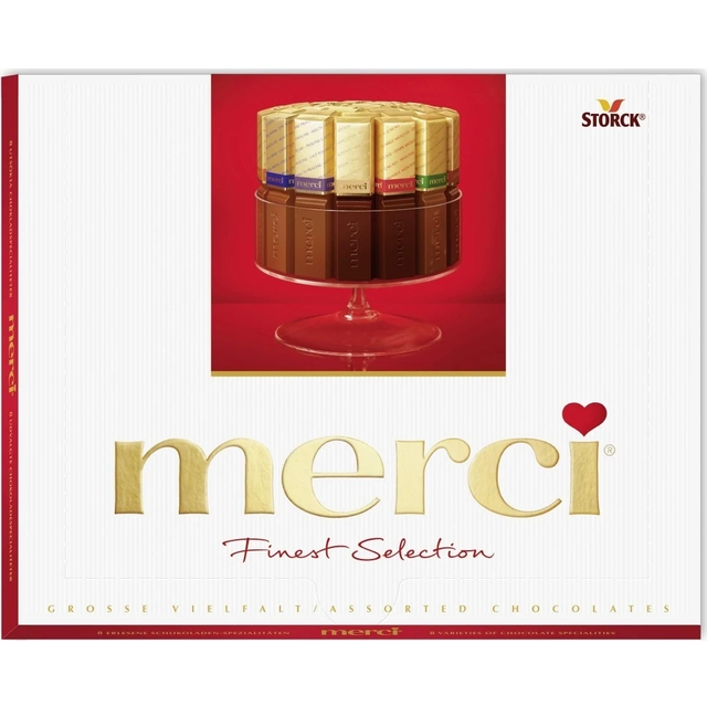Merci Chokladask Röd 250 g