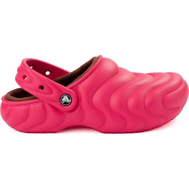 Crocs Classic Lined Clog Overpuff Clog, Pink, Size 4, Women