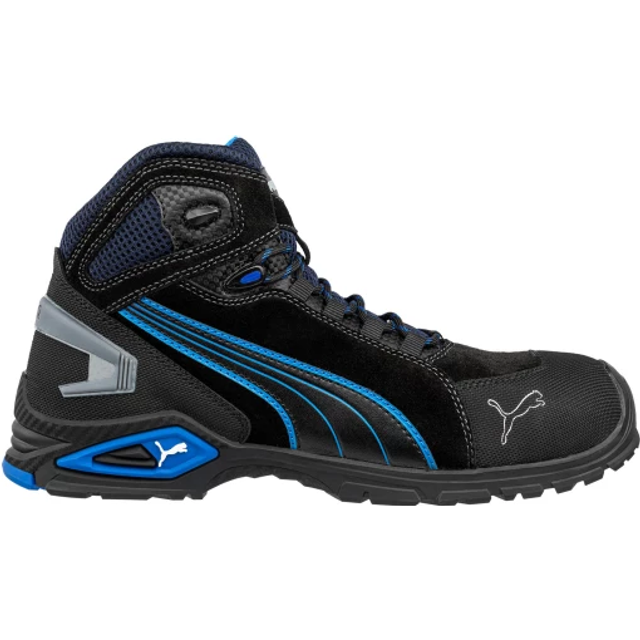 Puma Safety Rio Mid Lace-up Safety Boot Black 11 Colour: Black, Size: