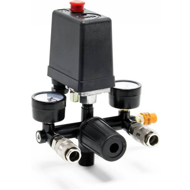 Pressure Regulator with 2 Displays and Pressure Switch for Compressors
