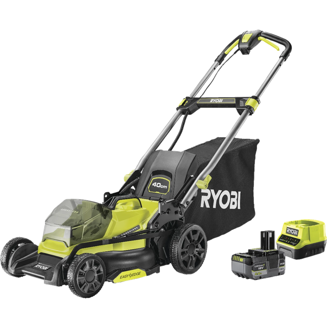 Ryobi ry18lmx40c-150 lawnmower battery 18v 40cm 50lt mulching 1x5.0ah
