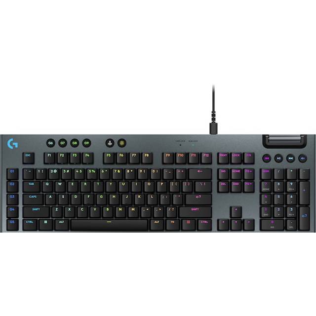 Logitech G G915 X - Tangentbord - bakgrundsbelyst - USB - QWERTY - nordiskt (danska/finska/norska/svenska) - tangentbrytare: GL Tactile - svart