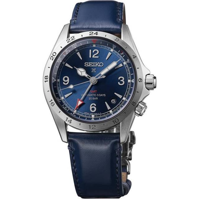 Seiko Prospex Alpinist Men's Blue Dial Blue Leather Strap Watch
